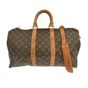 LOUIS VUITTON KEEPALL BANDOULIERE 45 HANDBAG MONOGRAM M41418 VI1920 YQ01372